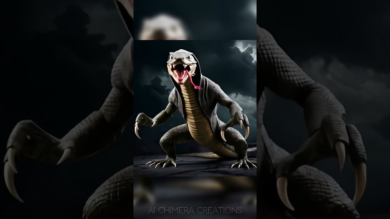 lizard and Snake Hybrid Ai Video | Ai Chimera Creations 