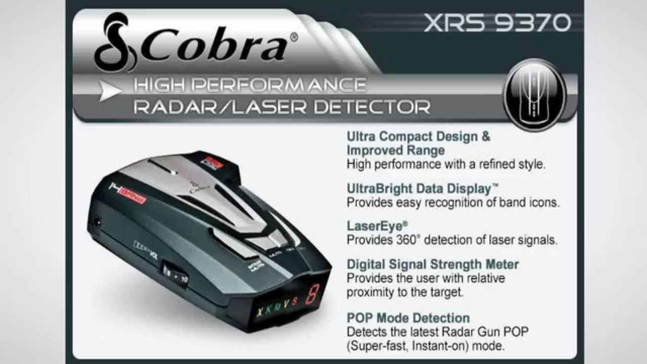 Cobra Radar Detector Xrs 9345 Manual - It's not perfect and you still