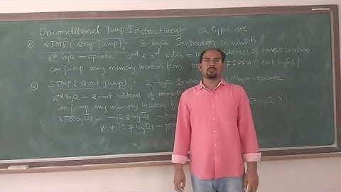 Microcontroller - 18EC46 - Module 3 - Unconditional Jump Instructions