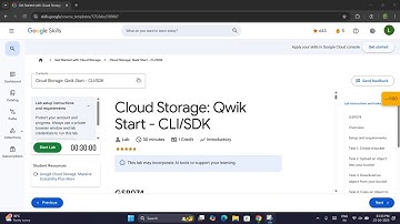 Cloud Storage: Qwik Start - CLI/SDK | GSP074 Qwiklabs Walkthrough (gsutil)
