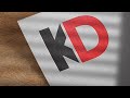 How To Create K+D Letter Logo Design In Adobe Illustrator Tutorial @SumaiyaAkter12348 