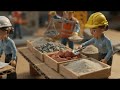 Mini Truck Saves Collapsing Dirt Road in Heavy Rain | Miniature Construction Rescue Story.#short