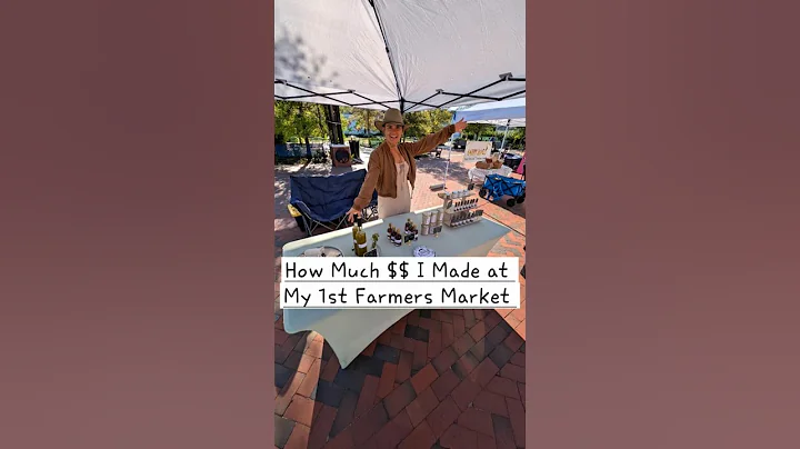 How Much Money💲I Made at my First Farmers Market #smallbusiness #skincare #holisticstaples