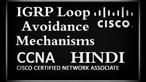 IGRP Loop Avoidance Mechanisms !! CCNA !! HINDI !!
