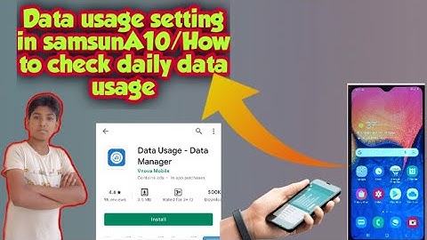 Data usage setting in Samsung How to check daily data usage |How to see daily data usage in Samsung