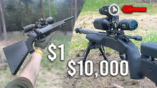 $1 Temu Sniper VS $10,000 CARBON FIBER SNIPER - Shocking Results