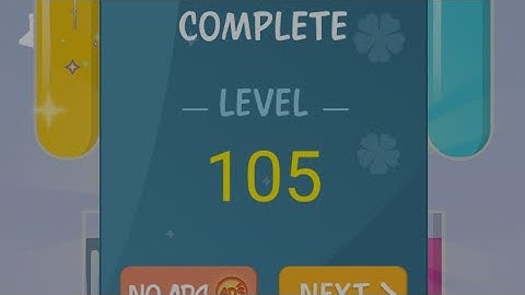 How To Solve Water Color Sort Level 105 | Shorts video