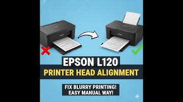 How to Manually align the printer head of Epson L120 Printer to fix blurry printing