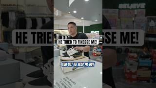 He Tried to Finesse Me!🤣 #business #sneakers #sales #customer #viral #funny
