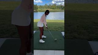 Amazing Golf Swing you need to see | Golf Girl awesome swing | Golf shorts | #shorts #golf