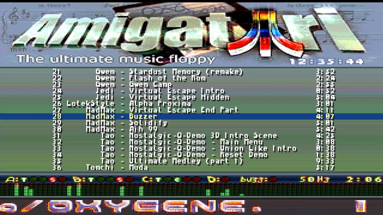 AMIGA VIDEO 28 BUZZER MAD MAX MUSIC AmigAtari DEMO Oxygene ATARI ST INDIE RETRO NEW STE