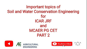 imp topic of soil and water conservation engineering #icar_aieea_pg #mcaer2023 #agricultural_engg