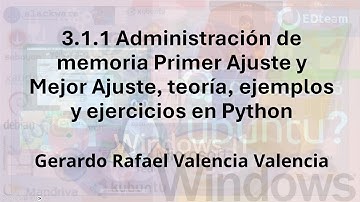 3.1.1 Administración de memoria Primer Ajuste y Mejor Ajuste y ejercicios en Python