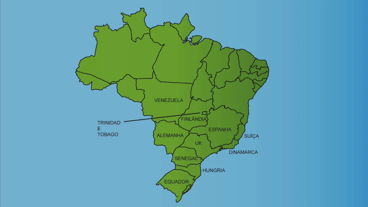 Quantos Pa ses Cabem Dentro Do Brasil YouTube