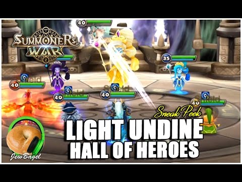 SUMMONERS WAR : Light Undine HoH Sneak Peek - YouTube