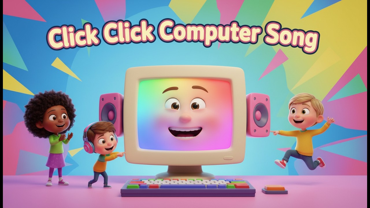 Example Click Song Click Click Computer Song | Nursery Rhymes & Kids Songs | Computer Song ...