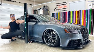 This BAGGED Audi S5 goes CRAZY in a FRESH NEW LOOK