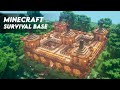 Minecraft: How to Build a Large Oak Survival Base | Ultimate Survival Base Tutorial (DOWNLOAD)