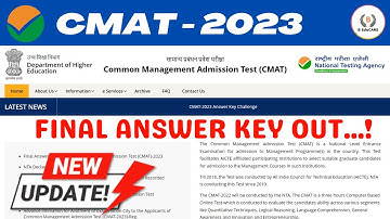 CMAT 2023 - Final Answer Key OUT.....!! | Check your Score Now @catcetbyBeducare