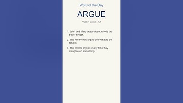 “argue” Meaning + 3 Examples | Improve Your English Fast! 🚀📚 #vocabulary #english #learnenglish