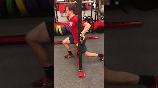Belt Split Squat Overcoming Isometric