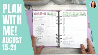 PLAN WITH ME! / August 15 - 21 / A5 Filofax Domino Soft Planner screenshot 1
