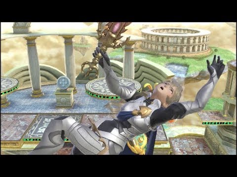 スマブラSP　巨大女カムイ　手前やられずり落ち　見下ろし乱闘