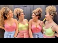 4 EASY SUMMER CURLY HAIRSTYLES + REFRESH TIPS (for long and short hair)