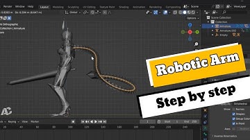 Mastering Robotic Arm Creation in Blender: Step-by-Step Tutorial. #amazingcreationac #blender #AC