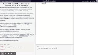 Celebrity Learn Basic HTML and HTML5: Declare the Doctype of an HTML Document | freeCodeCamp.org 27 Net Worth