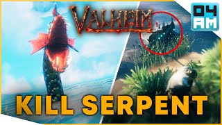 Celebrity EASY SOLO SEA SERPENT IN VALHEIM - Craft Harpoon, Abyssal Razor, Serpent Shield & Cook Serpent Food Profile