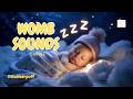 🌙 Womb Sounds for Newborn – Heartbeat & Deep Whooshing to Calm & Sleep Baby | 2 Hours