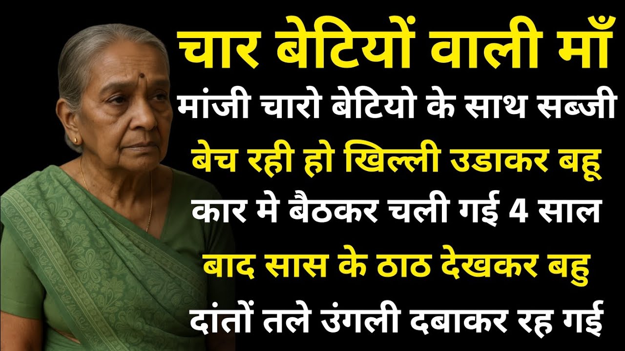 चार बेटियो वाली मां खिल्ली उडाने वाली बहू ने जब सास के ठाठ देखे तो चौंक गई || heart touching stories