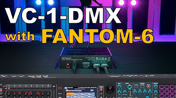 VC-1-DMX with FANTOM-6 / シンセサイザーからの照明機器制御デモ
