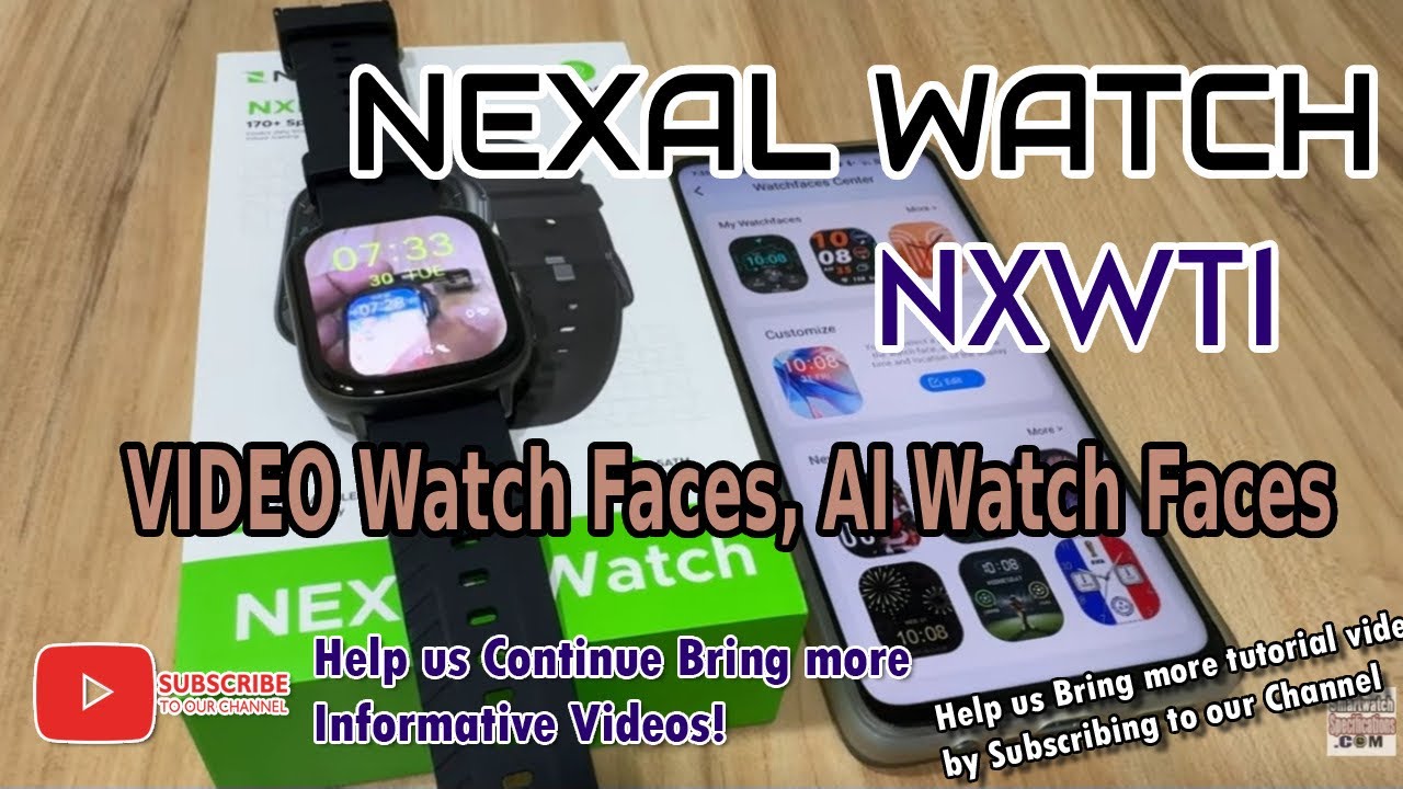 [Demo] Nexal Watch - Custom Wallpaper,  Video Watch Face, AI Watch Faces