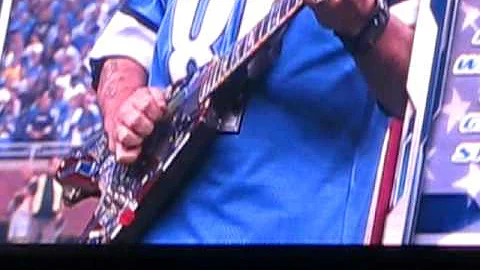 Jason Krause playing the national anthem @ Lions v...
