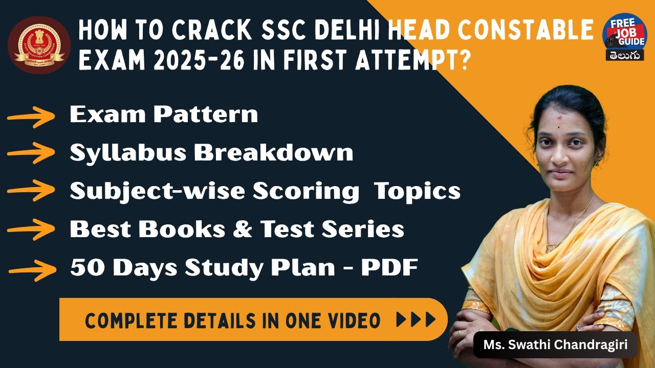 How to Crack SSC Delhi Head Constable Exam 2025-26 in First Attempt ...
