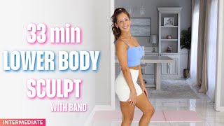 30 min Lower Body Thigh Sculpt Workout | All Standing | NO SQUATS | Travel friendly