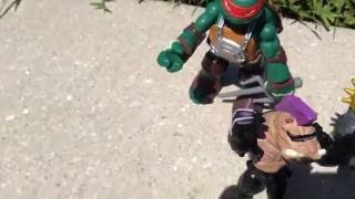 Bebop and Rocksteady with Raphael from The Ninja Turtles get silly stringed!!!!!!