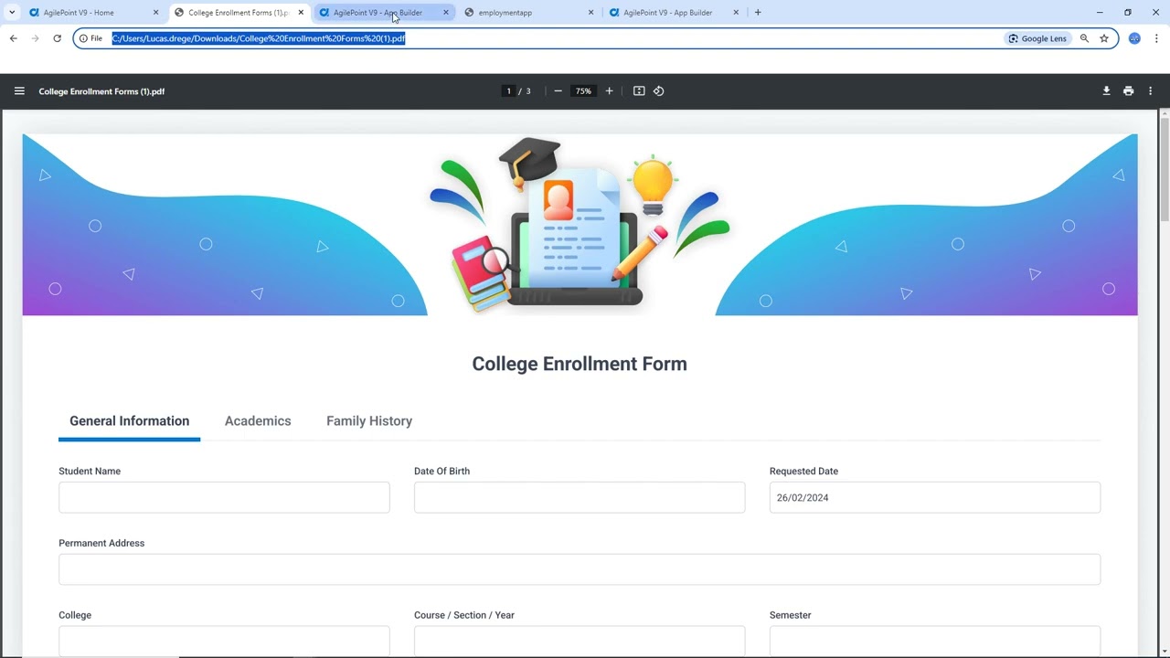 Use PDF to Create a Form-Based Application