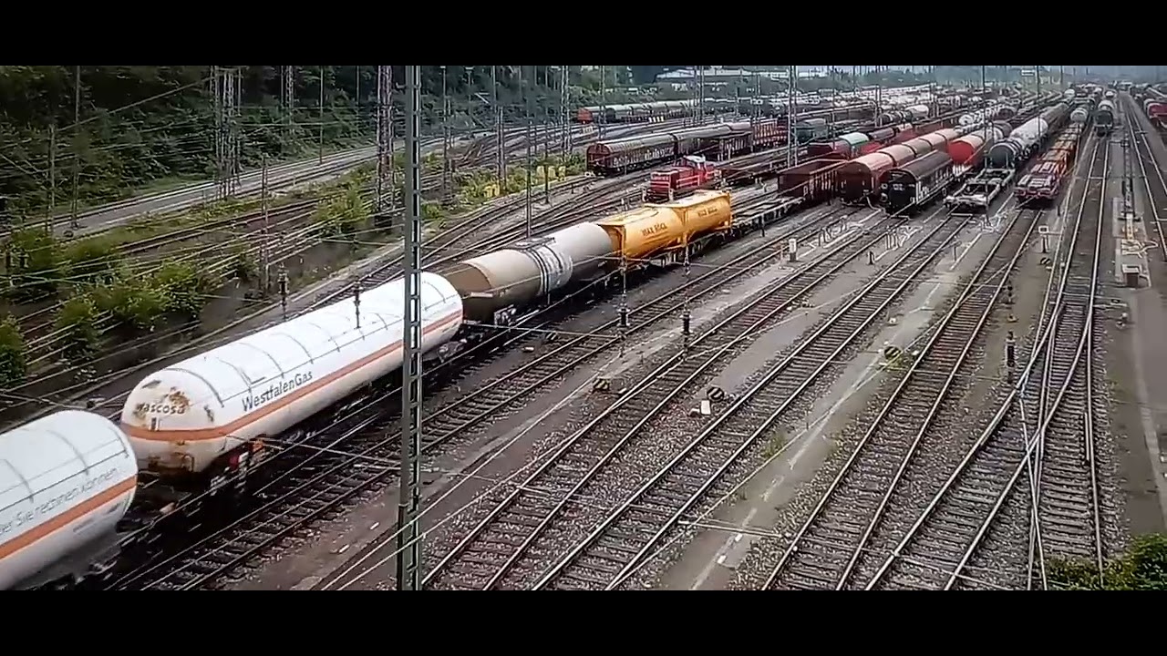 Der Rangierbahnhof Hagen-Vorhalle in der Epoche 6, am 19.07.2021.