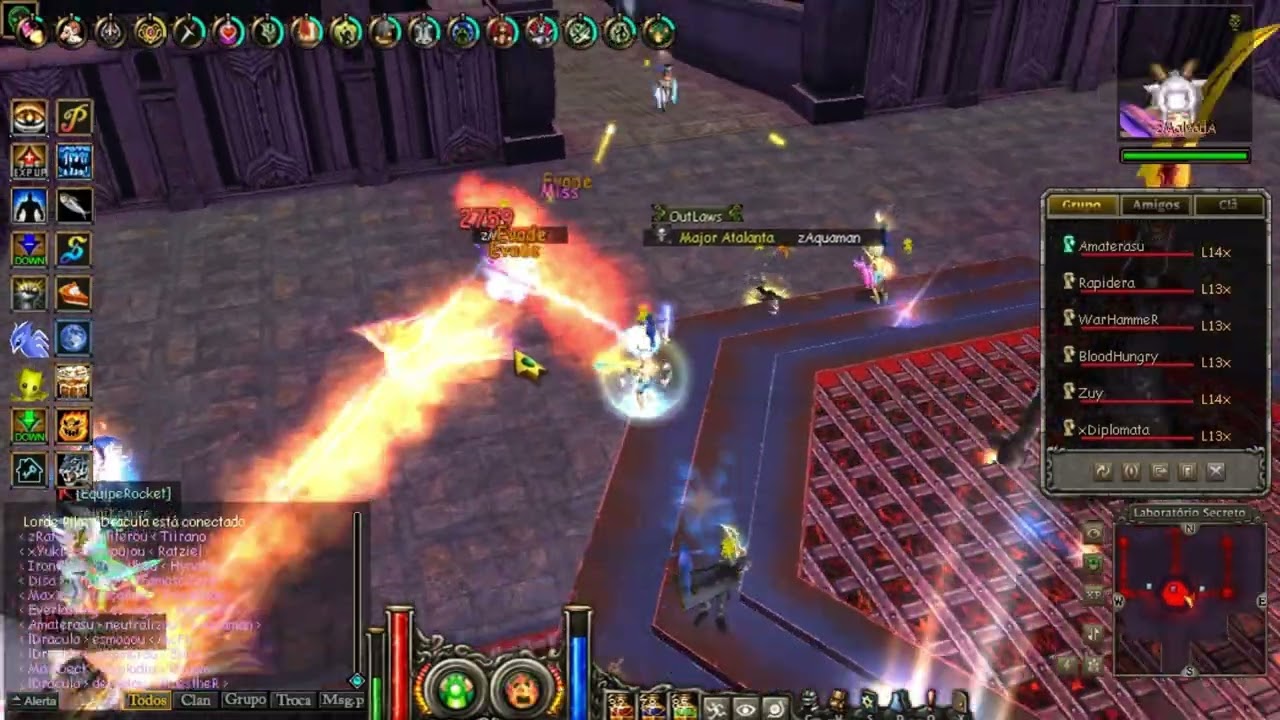 Amaterasu PvP em Lab: EquipeRocket vs OutLaws