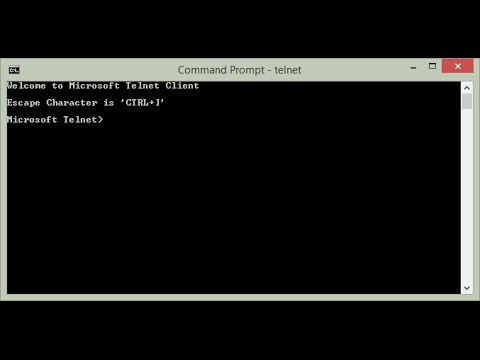 Enable Telnet Client Vista Command Line