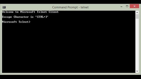 How To: Install Telnet Client in Microsoft Windows