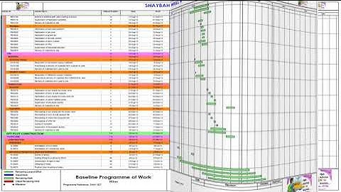 Primavera Standard Activities - Oil & Gas - Wellhead Construction