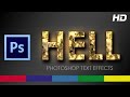 Fire Text Effect Photoshop CS6 Tutorial Video