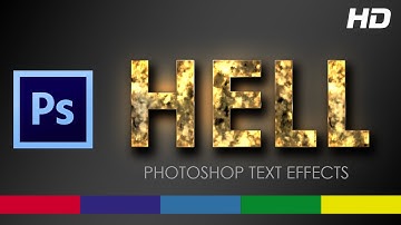 Fire Text Effect Photoshop CS6 Tutorial Video