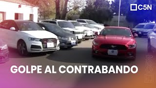 GOLPE al CONTRABANDO en ROSARIO: SECUESTRARON AUTOS y 400 MILLONES de PESOS