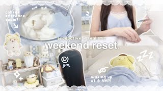 WEEKEND RESET ROUTINE🐰🎧 : productive stu(dying), friday reset routine, college entrance exam ! Guide