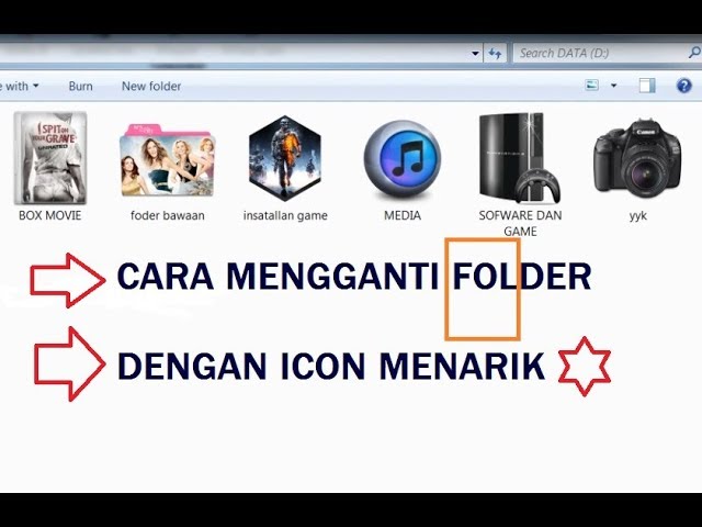 Cara Mengubah Icon Folder Jadi Gambar Menarik Di Windows Youtube